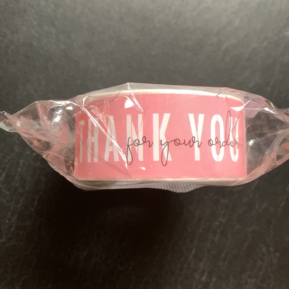 120 CT Pink Thank You for Your Order 3x1” Stickers / Labels - Picture 4 of 4